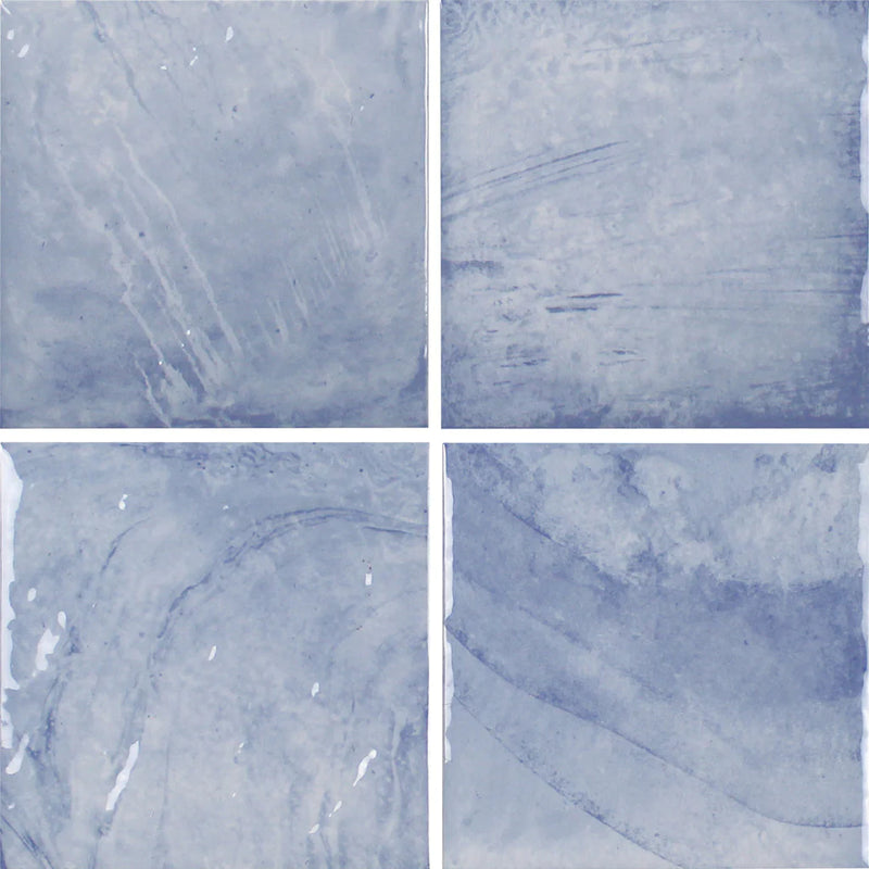 Aquatica Azure Porcelain Tile 6"x6" - Reef Collection