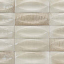 Aquatica Beige 3D Egg Deco Glossy Porcelain Pool Tile 3"x8" - Gleeze Collection
