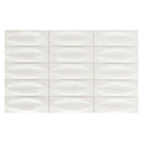 Aquatica Bianco 3D Egg Deco Glossy Porcelain Pool Tile 3"x8" - Gleeze Collection