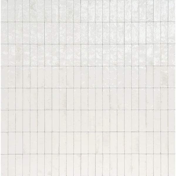 Aquatica Bianco Glossy Porcelain Pool Tile 2"x6" - Gleeze Collection, photo 2 of 2