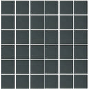 Aquatica Black 2"x2" Porcelain Mosaic Pool Tile 12"x12" - Unglazed Collection