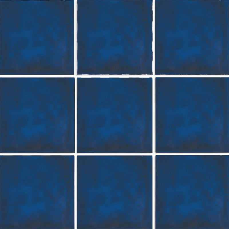 Aquatica Blu Porcelain Pool Tile 6"x6" - Sol Collection