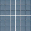 Aquatica Blue 2"x2" Porcelain Mosaic Pool Tile 12"x12" - Unglazed Collection