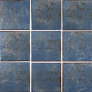 Aquatica Blue Porcelain Pool Tile 6"x6" - Oasis II Collection