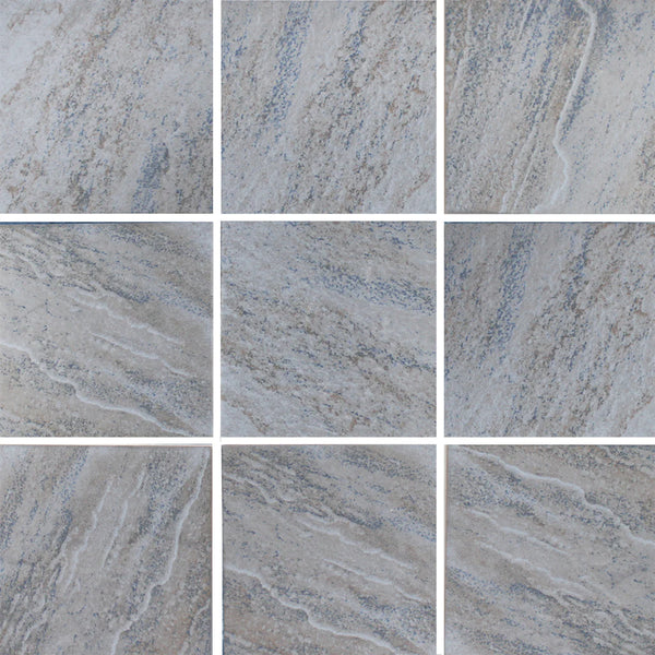 Aquatica Blue Porcelain Pool Tile 6"x6" - Quarziti II Collection, photo 2 of 2