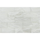 Aquatica Cirrus Glass White on White Glass Tile 3"x9" - Clouds Collection