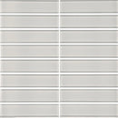 Aquatica Cloud 1.5"x6" Stacked Glass Mosaic Tile 11.75"x11.75" - Element Collection