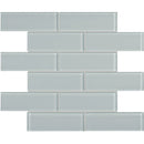 Aquatica Cloud Brick Look Glass Tile 11.75"x11.75" - Element Collection