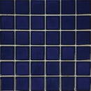 Aquatica Cobalt Blue 2"x2" Porcelain Mosaic Pool Tile 12.5"x12.5" - Harmony Collection
