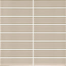 Aquatica Earth 1.5"x6" Stacked Glass Mosaic Tile 11.75"x11.75" - Element Collection