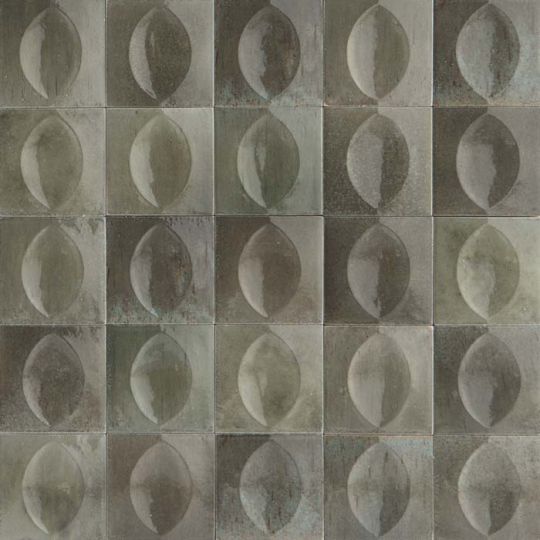 Aquatica Grigio 3D Egg Deco Glossy Porcelain Pool Tile 4"x4" - Gleeze Collection