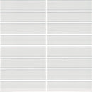 Aquatica Ice 1.5"x6" Stacked Glass Mosaic Tile 11.75"x11.75" - Element Collection