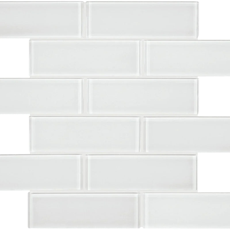 Aquatica Ice Brick Look Glass Tile 11.75"x11.75" - Element Collection
