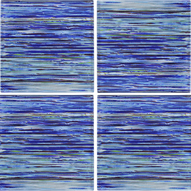 Aquatica Indigo Glass Tile 6"x6" - Rainbow Collection