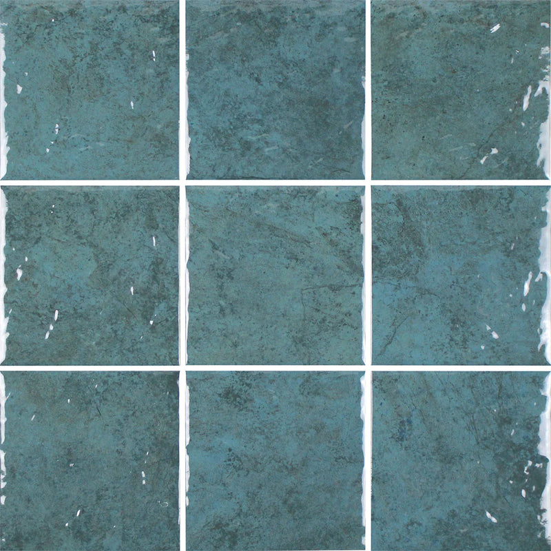 Aquatica Jade Porcelain Tile 6"x6" - Reef Collection