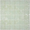 Aquatica Lilies 2"x2" Glass Mosaic Tile 11.75"x11.75" - Flower Glass Collection