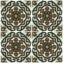Aquatica Maioliche 11 Porcelain Pool Tile 6"x6" - Maioliche Collection