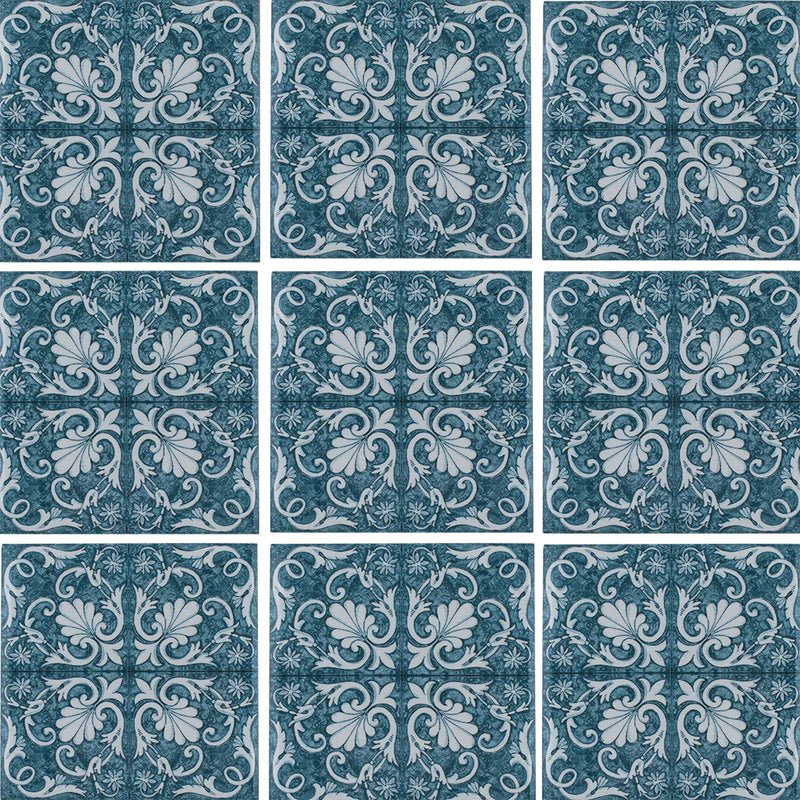 Aquatica Maioliche 5 Porcelain Pool Tile 6"x6" - Maioliche Collection