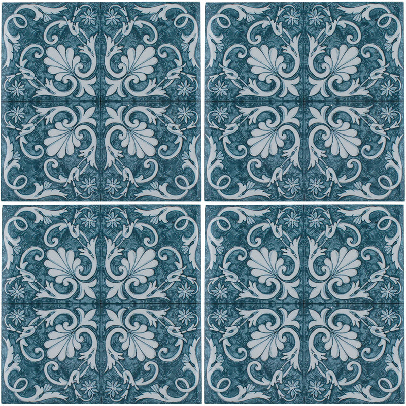 Aquatica Maioliche 5 Porcelain Pool Tile 6"x6" - Maioliche Collection