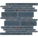 Aquatica Moonstone Linear Glass Mesh Tile 11.75"x11.75" - Treasure Collection