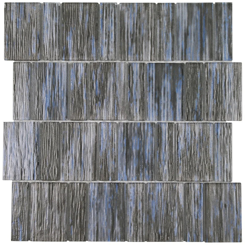 Aquatica Mystic Stacked Glass Mosaic Tile 11.75"x11.75" - Hot Spring Collection