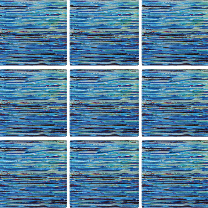 Aquatica Ocean Glass Tile 6"x6" - Rainbow Collection