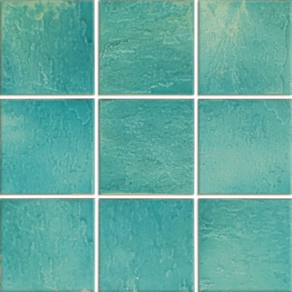 Aquatica Pacifico Acqua Porcelain Pool Tile 6"x6" - Melange Collection