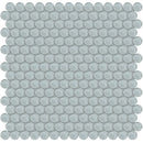 Aquatica Penny Round Cloud Glass Mosaic Tile 11.50"x11.75" - Element Collection