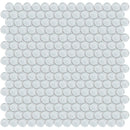 Aquatica Penny Round Ice Glass Mosaic Tile 11.50"x11.75" - Element Collection
