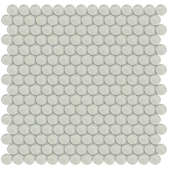 Aquatica Penny Round Sand Glass Mosaic Tile 11.50"x11.75" - Element Collection