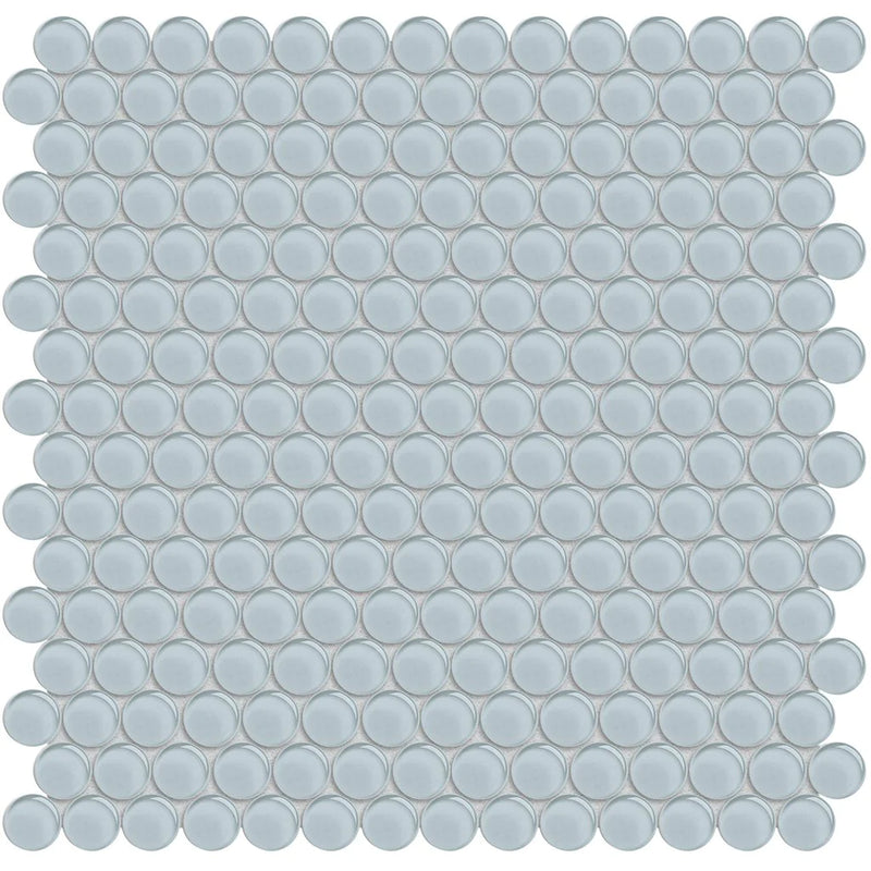 Aquatica Penny Round Skylight Glass Mosaic Tile 11.50"x11.75" - Element Collection