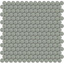Aquatica Penny Round Smoke Glass Mosaic Tile 11.50"x11.75" - Element Collection