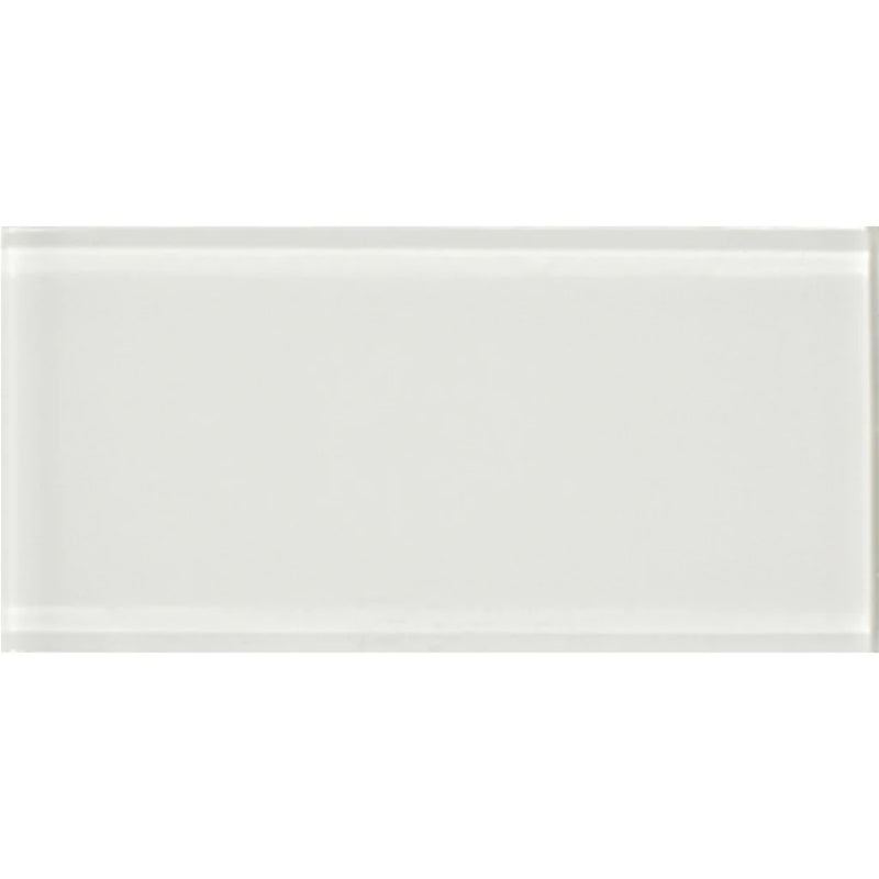 Aquatica Pure White Glass Tile 3"x6"