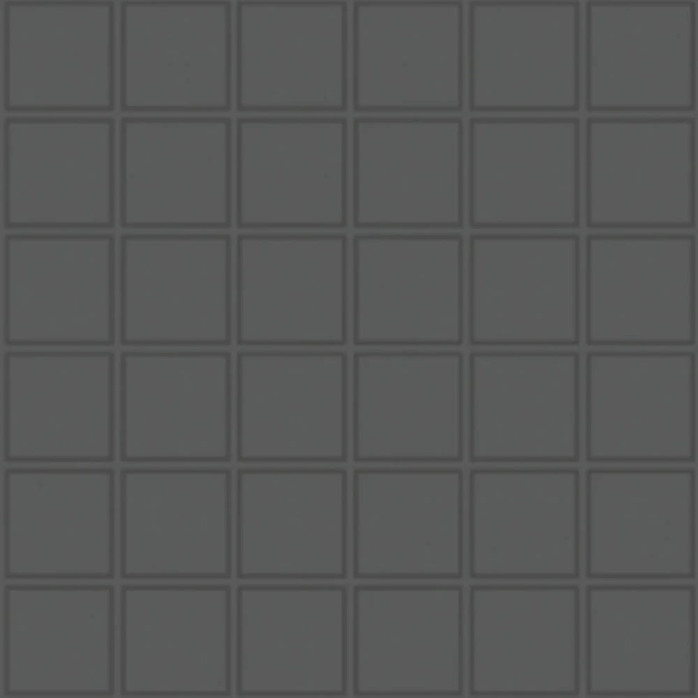Aquatica Retro Black 2"x2" Ceramic Mosaic  12"x12" - Soho Collection