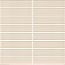 Aquatica Sand 1.5"x6" Stacked Glass Mosaic Tile 11.75"x11.75" - Element Collection