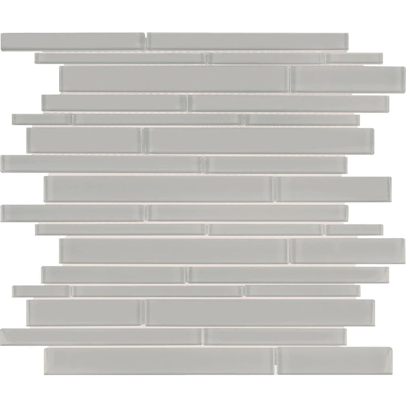 Aquatica Shadow Multi Linear Glass Tile 11.75"x11.75" - Element Collection