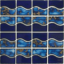Aquatica Terra 6"x6" Porcelain Mosaic Pool Tile 12"x12" - Waterside Collection