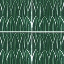 Aquatica Verde Deco Foglia Porcelain Pool Tile 6"x6" - Sol Collection