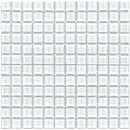 Aquatica Whitestone 1"x1" Linear Glass Mesh Tile 11.75"x11.75" - Treasure Collection
