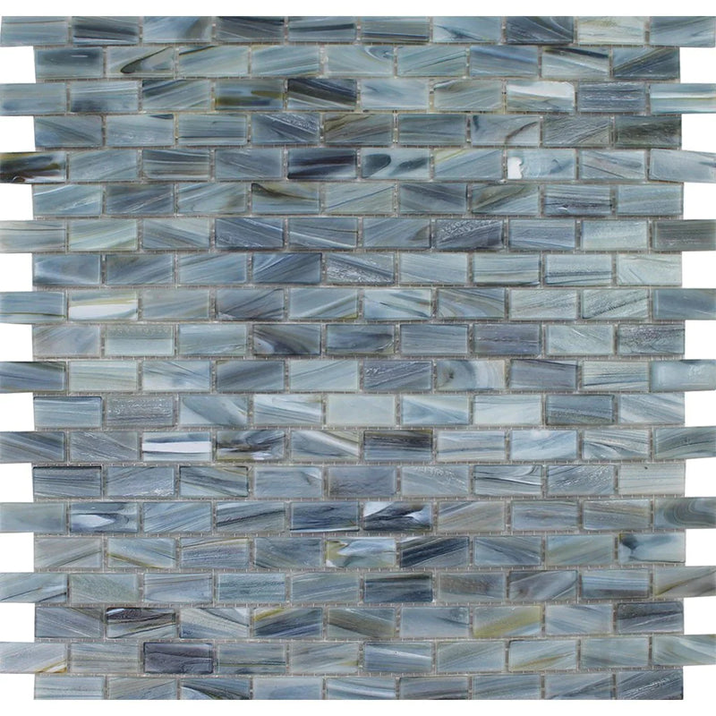 Aquatica Malachite Glass Mosaic Tile 12.25"x12.75" - Aurora Collection