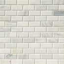 MSI Arabescato Carrara Subway Honed Marble Mosaic Tile 2"x4"