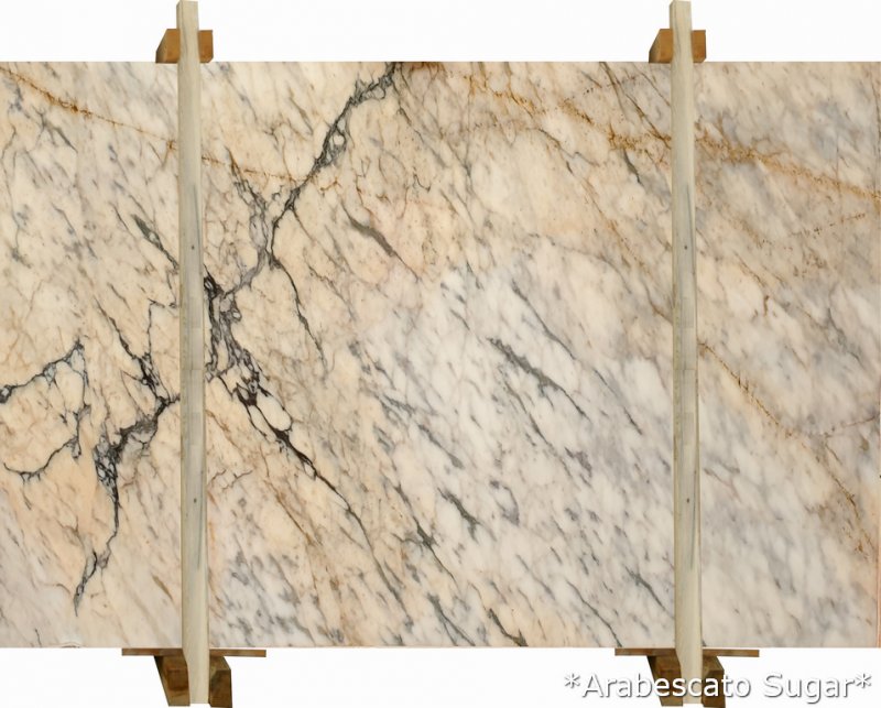 Arabescato Sugar White Marble Slabs – Bookmatched, Polished Finish, Full Truckload