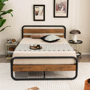 Arc Platform Bed with Headboard and Footboard-Full Size by DirectDeals