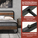Arc Platform Bed with Headboard and Footboard-Full Size by DirectDeals
