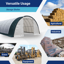 W40'xL80'xH20' Single Truss Arch Storage Shelter