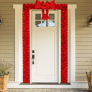 Lighted Christmas Tinsel Doorway Arch with Removable Bow for Roof Door Fireplace by LJGDeals