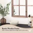 Arched Window Pane Mirror Wall Mounted for Living Room and Entryway-Natural by LJGDeals