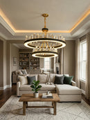 Argus Round Crystal Chandelier