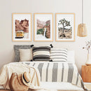 3 Piece Arizona Travel Wall Art. Joshua Tree, Bus, Waterfall by Wall Art Set