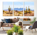 Arizona Dessert Cactus Wall Art Canvas Print
